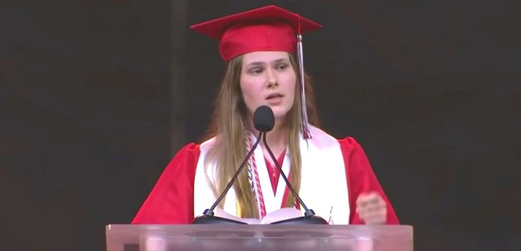 Discurso do aluno contra a lei do aborto no TEXAS