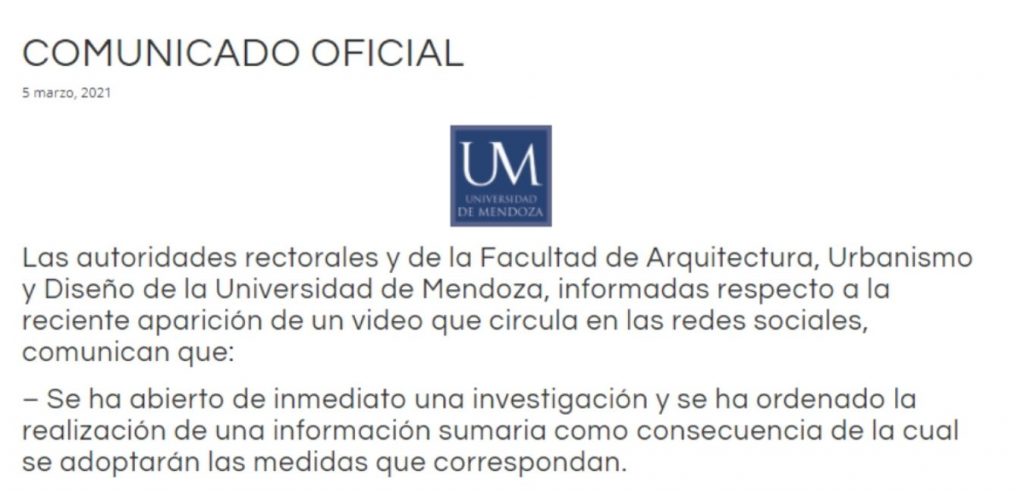 Os professores zombam da declaração dos alunos
